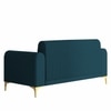 Veniza Velvet 2 Seater Sofa In T Blue Colour
