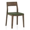 Aero Solid Wood 6 Seater Dining Table With 6  Clarke Dining Chairs (Finish : Danish Walnut, Chair Colour : Olive Leatherette)