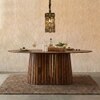 Helter Veneer 6 Seater Dining Table in Brown Finish