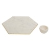 Marble Chip and Dip Tray with Small Dip Bowl