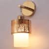 Eliante Modern Wall Lights Mild Steel & Glass Material Gold & White Finish