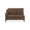 Abbey Sectional Sofa (Colour : Mocha, Cushion : Soft, Seater : Right Aligned 2 Seater + Right Aligned Chaise)