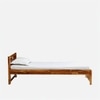 Ralgh Solid Wood Single  Size Bed Without Storage (Rustic Finish)
