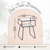 Contemporary Iron Side Table in Black Colour