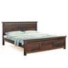 Madhvi Solid Wood King Size Bed Without Storage Bed In Provincial Teak Finish
