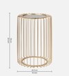 Metal Side Table in Gold Colour