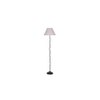 Isla Zig Zag Iron Floor lamp with Cotton Conical Grey shade (Z35)