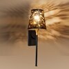 Devansh Metal Electric Wall Light in Black Colour with Black Shade Count of 1 Light