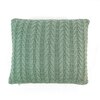 Colette Granite Green Knitted Cushion Cover  16X16 Inches