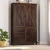 X 3 Door  Sheesham Wood Wardrobe In Provincial Teak Finish