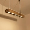 Felix 24 Brown Wooden LED Hanging Lamp