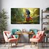 The Castle Decor Bal Gopal Wall Painting Wooden Framed 27x48 Inch (Style 12)