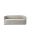 Stylishsimplicity Wood 2 Seater With Upholstery Non Storage Sofa In Beige Colour