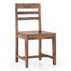 Julian 4 Seater Dining Table With Set Of 4 Oliver Dining Chairs (Finish- Teak)