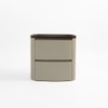 Nexus Engineered Wood Bedside Table in Cream Colour