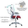 Wiwngas Mid Back Ergonomic Chair in Red Colour