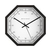 Octagon Wooden Wall Clock with Worded Hour Dial