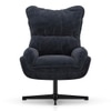 Marson Swivel Lounge Chair in Indigo Blue Colour