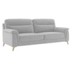 Niwara Velvet 3 Seater  sofa in Grey Color