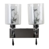 Eliante Modern Wall Lights Mild Steel & Glass Material Silver, Chrome & White Finish