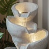 White 5 Stacked Pot Indoor Water Fountain