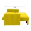 Melano  Pull Out Sofa cum Bed  in Yellow Colour