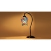 Multicolor Mosaic Glass Curvy Table lamp with Iron Base (EN29)
