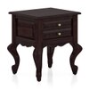 Nitara Solid Wood Bedside Table in Mahogany Finish