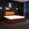 Aaranya Solid Wood Compact King Bed Hydraulic Storage Provincial Teak Finish Mattress 72 x 72 Inches