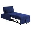 Evenie 1 Seater Pull Out Sofa cum Bed  in Navy Blue Colour