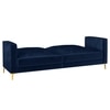 Novelle 3 Seater Click-Clack Sofa cum Bed  in Navy Blue Colour