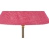 Pink Jute with Metal Gold Table Lamp