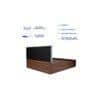 Prajna Bed With Premium Leatherette Fabric And Box Storage Queen Bed