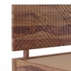 Kuba Solid Wood King Size Bed Without Storage (Teak Finish)