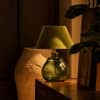 Vera Handicrafted Table Lamp in Green and Printed Colour