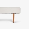 Attica Solid Wood Bench in Off White Colour