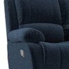 Lebowski Fabric Two Seater Manual Recliner in Cobalt Fabric Colour