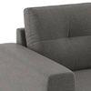 Edward 2 Seater Fabric Sofa (Yessica Grey)