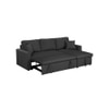 Doozy 3 Seater Pull Out Sofa cum Bed  in Dark Grey Colour