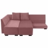 Melo 3 Seater Fold Out Sofa cum Bed  in Pink Colour