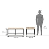 Sylvie Coffee Table -Finish - Natural -Bpc