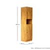 Hexa Red Wooden 2 Door Wardrobe with Hanging Space in Giant Wood Colour