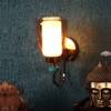 Eliante Bay Iron Wall Light With Glass In Gold Colour