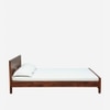 Rehan Solid Wood Queen  Size Bed Without Storage (Honey Finish)