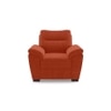 Adelaide Premium 1 Seater Fabric Sofa in Lava Colour