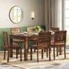 Fidora 6 Seater Dining Table With Set Of 6 Capra Dining Chairs