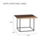Scandinavian Destry Coffee Table Walnut Finish