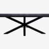 Avrelle Jewel Solid Wood 6 Seater Dining Table in Black Finish