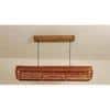 Flora 36 Baton Brown Wooden LED Hanging Lamp