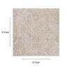 Neulooms Handloom Knotted Reversible Flatweave Square Rug Wheat or Ivory 9x9